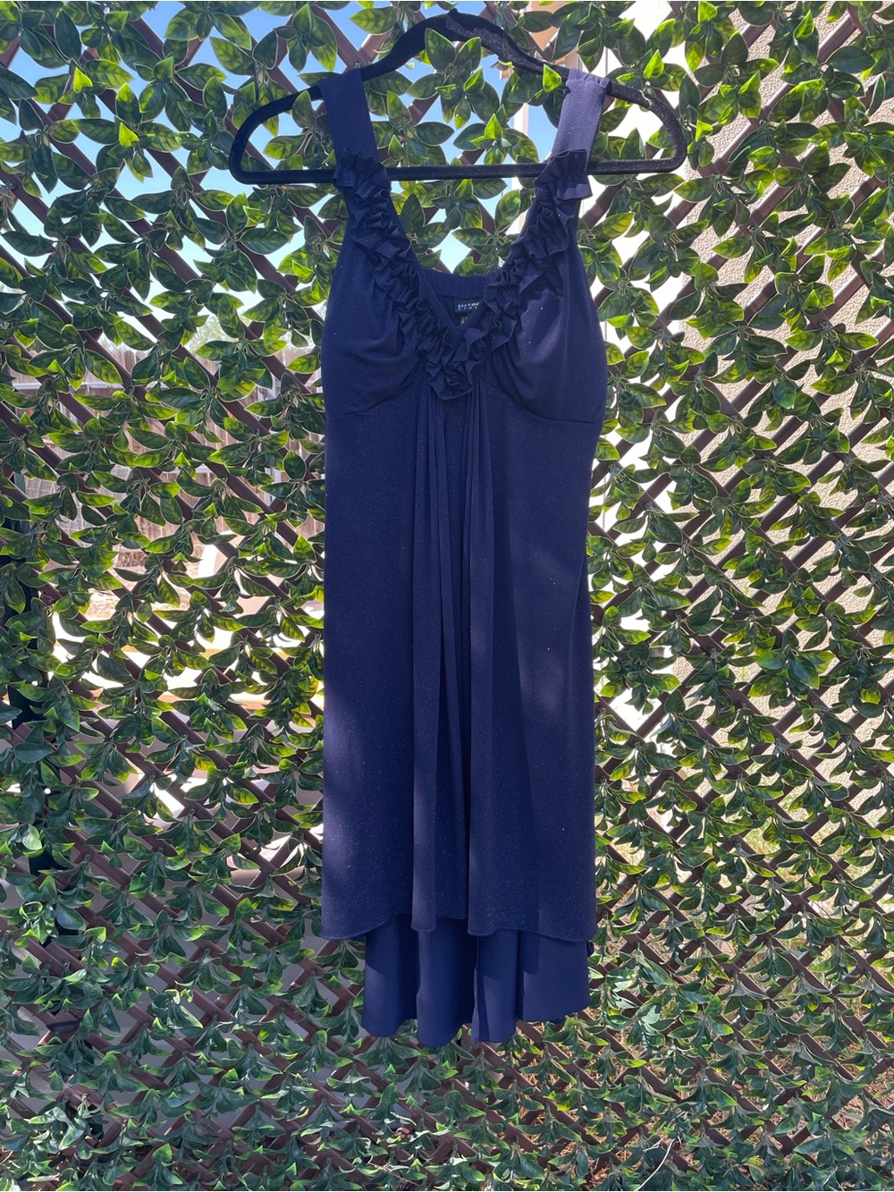 Enfocus Studio Navy Blue Sparkle Dress